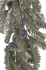 girlanda jehličí se šiškami 120 cm - zelená