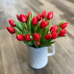 svazek tulipánů (5 ks) - červená