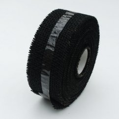 jutová stuha 5 cm x 10 m - černá