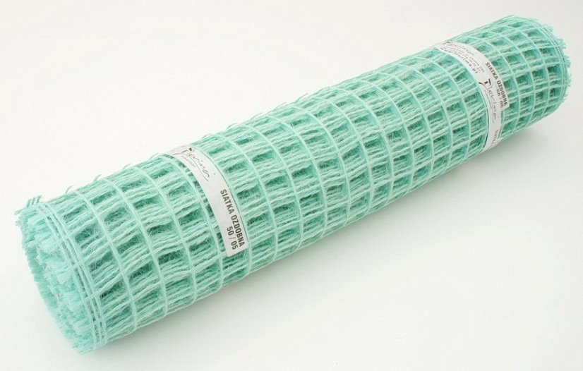 jutová síť 50 cm - mentolová