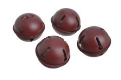 rolničky 8 cm (4 ks) - tmavě vínová