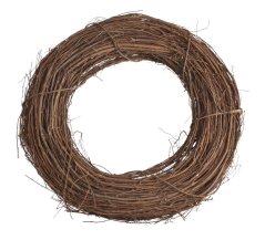 věnec z proutí a révy 40 cm - přírodní