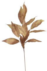 větvička s listy 102 cm - hnědá