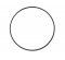 kovový kruh 20 cm  - černá