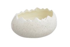 keramická skořápka oválná - větší - krémová