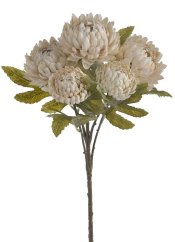 chryzantéma 46 cm - krém vintage