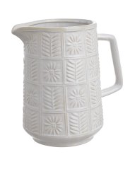 keramický džbán 21 cm - bílá