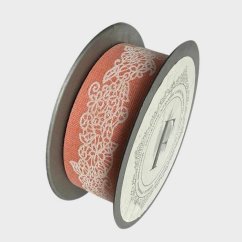 stuha 35 mm x 5 m lososová