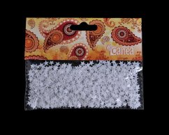 konfetti, hvězdičky (15 g) bílé