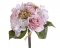 kytice růží a hortenzií - růžová + bílá