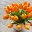tulipán pěnový (5 ks) - oranžová
