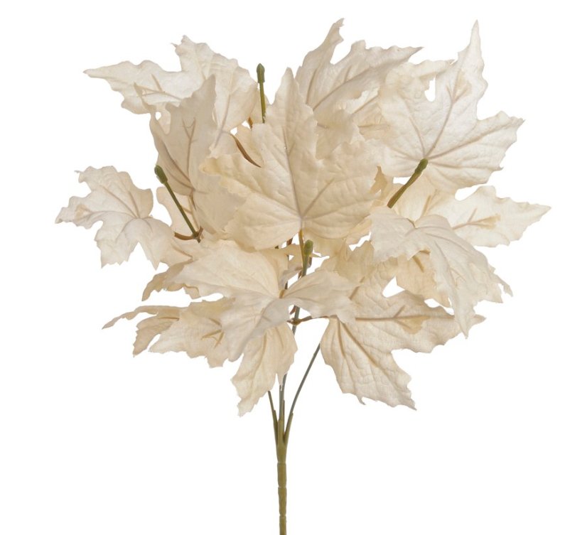 listy javoru 36 cm - béžová