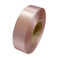 atlasová stuha 24 mm x 20 m - starorůžová