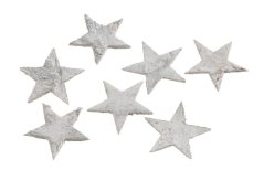 hvězdy 4 cm bělené (80 ks)