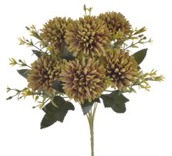 buket chryzantém (7x) - khaki