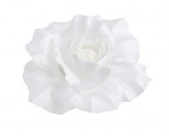 růže - hlavičky (12 ks) - bílá
