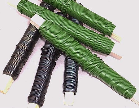 drát na dřívku 100 g - zelený