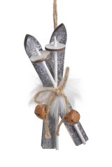 malé lyže s rolničkami - šedá