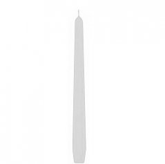 kónická svíce 25 cm (2 ks) - bílá
