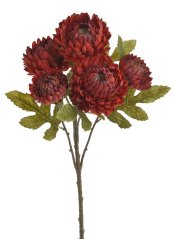 chryzantéma 46 cm - tmavá červená
