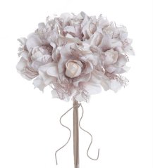 kytice krajkových růží (6ks) - starorůžová