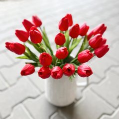 tulipán pěnový (5 ks) - červená