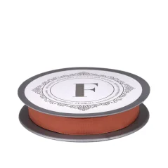 tkaná rypsová stuha 1,5 cm (10 m) - terakota