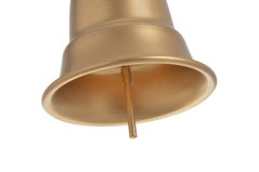 kovový zvonek 14 cm - zlatá