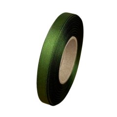 atlasová stuha 10 mm x 20 m - tmavě zelená