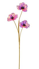 OPALIZZE anemon 3 kvety 72 cm – iridescentná ružová