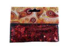 konfetti, hvězdičky (15 g) červené
