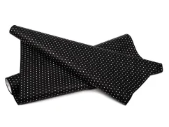 fólie s puntíky 50 cm - černá