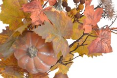 větvička s dýněmi a listy 40 cm