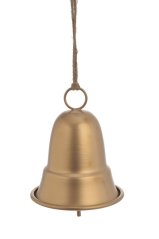 kovový zvonek 14 cm - zlatá