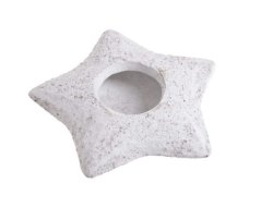 nádoba imitace kamene 23 cm - hvězda