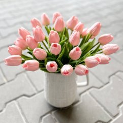 tulipán pěnový (5 ks) - růžová/broskev