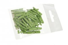 mini kolíčky 3 cm - zelené