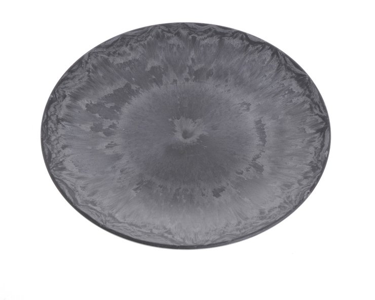 dekorační talíř 22 cm - černá břidlice