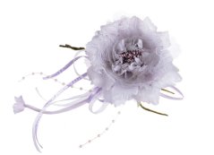 krajková růže + zdobení, fialová lila