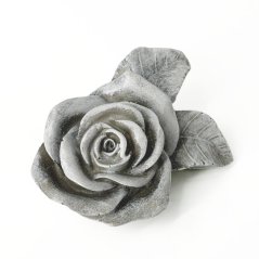 růže s listy - imitace kamene/betonu