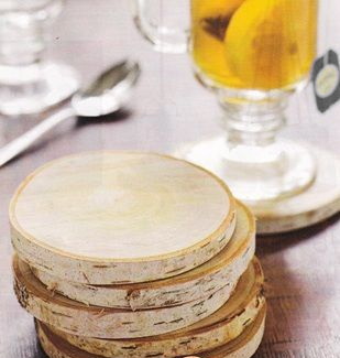 přírodní plátky břízy 15 cm (4 ks)