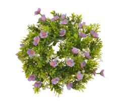 věnec s květy 28 cm - fialová