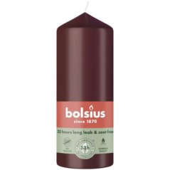 válec svíčka Bolsius 120/58 mm - velvet red