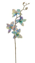 OPALIZZE orchidea 48 cm – iridescentná modrá