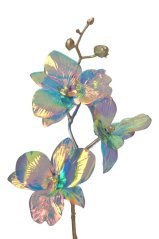 OPALIZZE orchidea 48 cm – iridescentná modrá