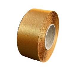 atlasová stuha 40 mm x 20 m - hnědá medová