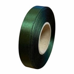 atlasová stuha 15 mm x 20 m - tmavě zelená
