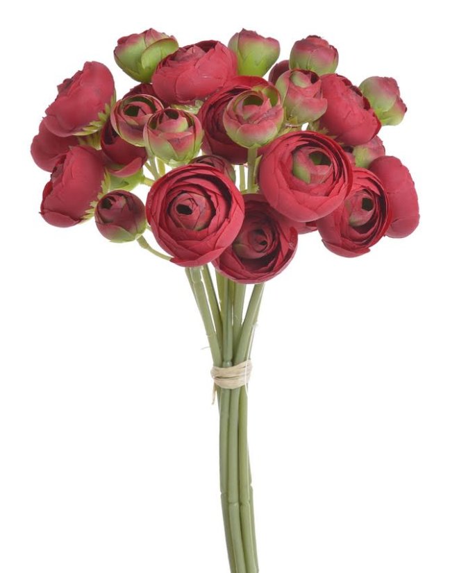 ranunculus svazek x9 - červená