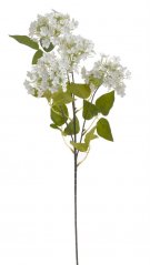 hortenzie větvička 63 cm - bílá