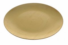 dekorační talíř  33 cm - zlatá